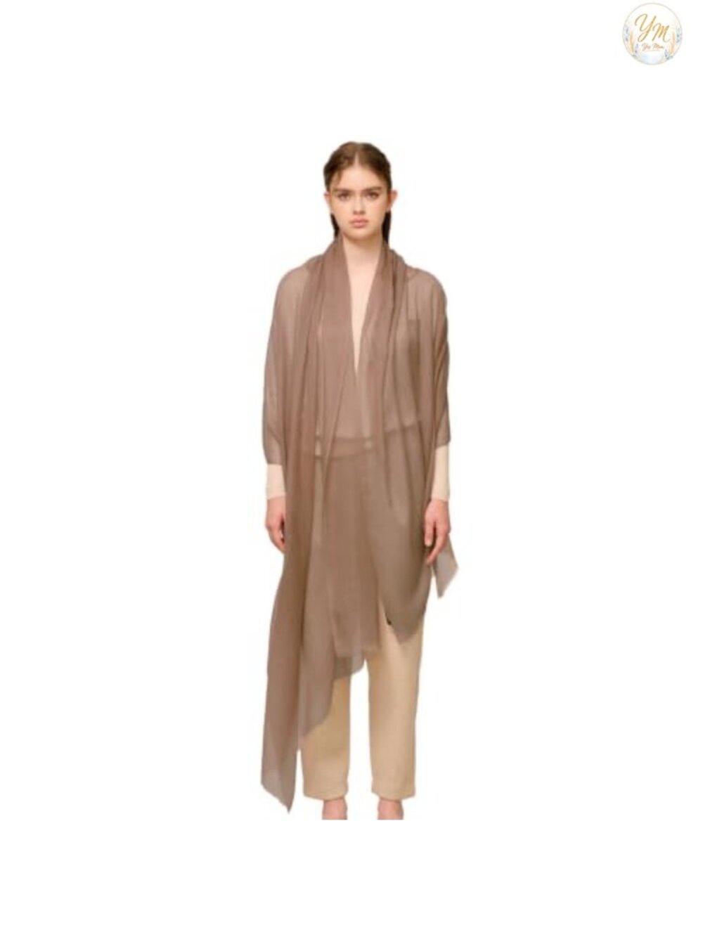Luxury 100% Cashmere Shawl Wrap Extra Large Sheer Scarf Lightweight All Seasons